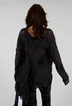 Rundholz Mainline Shirts & Blouses^Sheer Shirt in Black