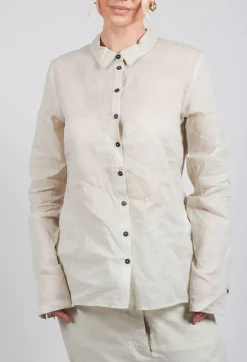 Rundholz Dip Shirts & Blouses^Sheer Shirt in Eraser Stiff