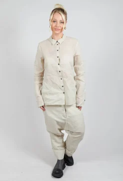 Rundholz Dip Shirts & Blouses^Sheer Shirt in Eraser Stiff