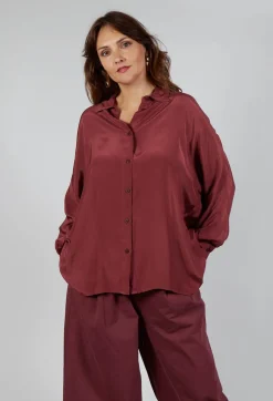 Amici Shirts & Blouses^Sheer Shirt in Intense Rust
