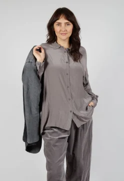 Amici Shirts & Blouses^Sheer Shirt in Iron