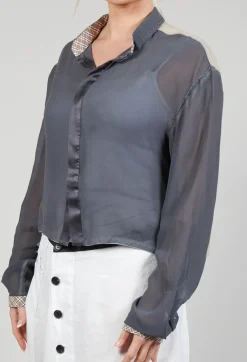 Umit Unal Shirts & Blouses^Sheer Shirt in Original Grey