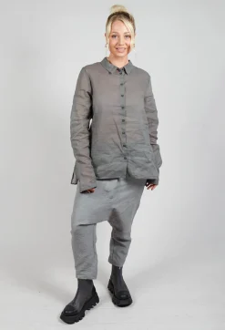 Rundholz Dip Shirts & Blouses^Sheer Shirt in Pencil Cloud Stiff