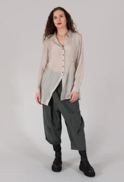 Jayko Shirts & Blouses^Sheer Shirt in White Clay