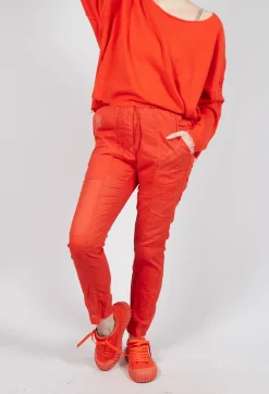 Rundholz Dip Trousers^Sheer Skinny Leg Trousers in Mandarine Paper