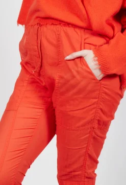 Rundholz Dip Trousers^Sheer Skinny Leg Trousers in Mandarine Paper