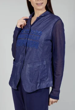 Rundholz Black Label Jackets^Sheer Sleeve Jacket in Azur Print