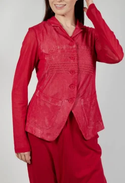 Rundholz Black Label Jackets^Sheer Sleeve Jacket in Chili Print