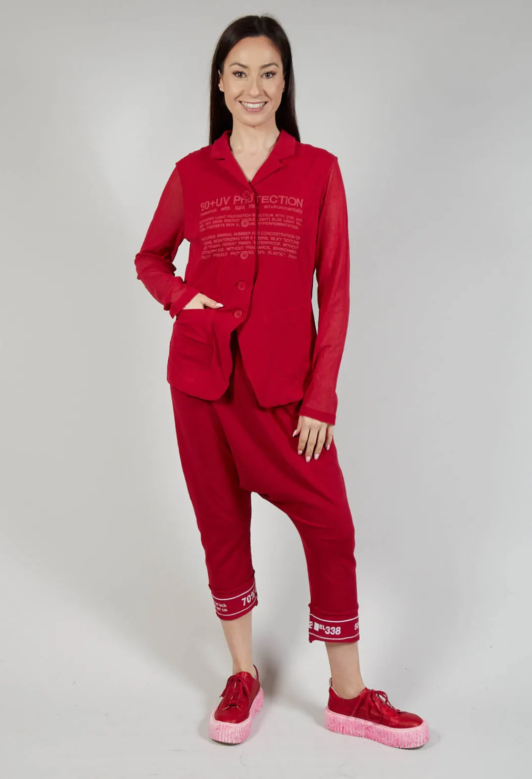 Rundholz Black Label Jackets^Sheer Sleeve Jacket in Chili Chili Print