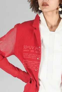 Rundholz Black Label Jackets^Sheer Sleeve Jacket in Chili Chili Print
