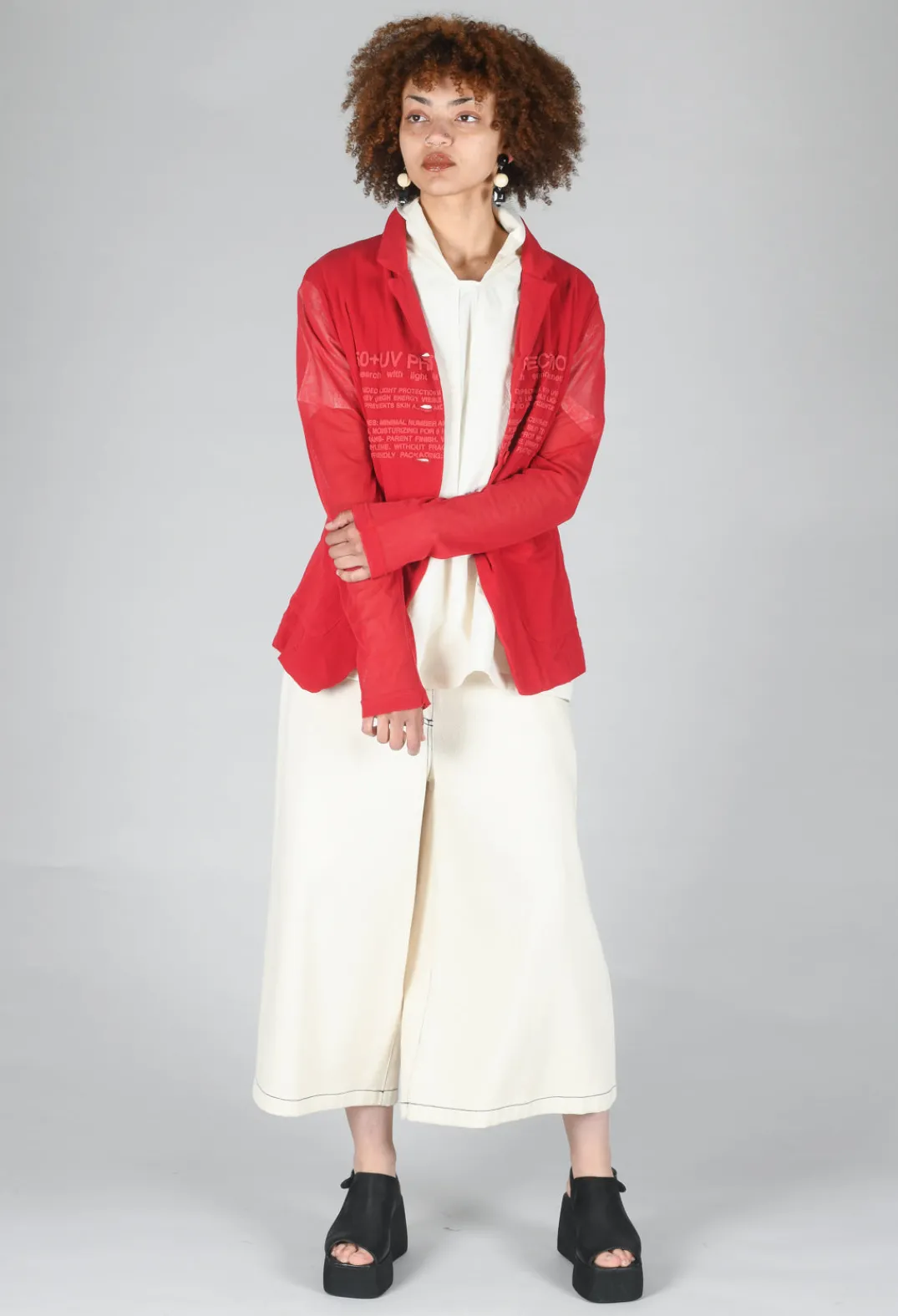 Rundholz Black Label Jackets^Sheer Sleeve Jacket in Chili Chili Print