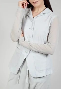 Rundholz Black Label Jackets^Sheer Sleeve Jacket in Grey