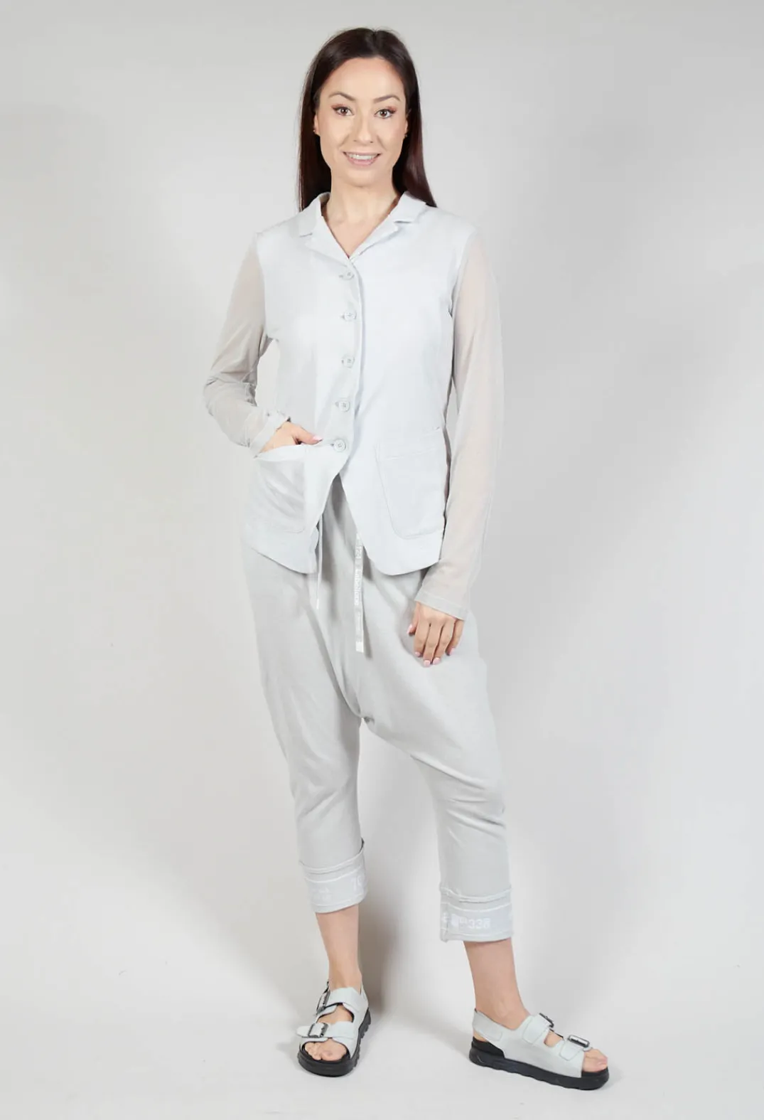 Rundholz Black Label Jackets^Sheer Sleeve Jacket in Grey