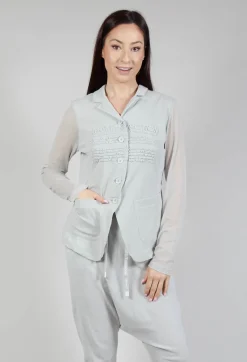 Rundholz Black Label Jackets^Sheer Sleeve Jacket in Grey Grey Print