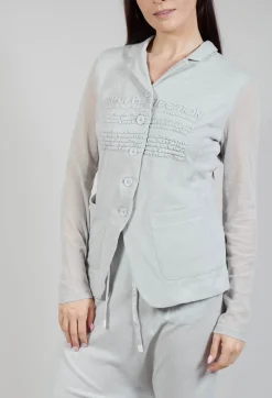Rundholz Black Label Jackets^Sheer Sleeve Jacket in Grey Grey Print