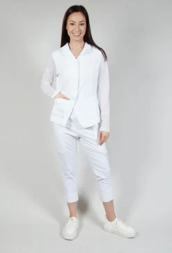 Rundholz Black Label Jackets^Sheer Sleeve Jacket in White Print