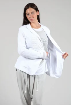 Rundholz Black Label Jackets^Sheer Sleeve Jacket in White White Print