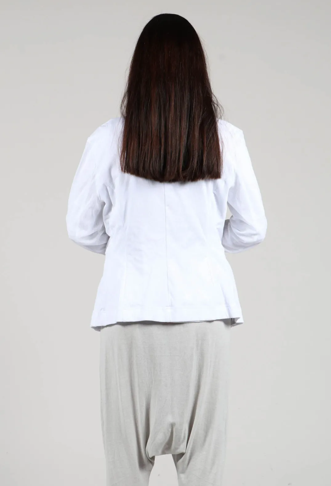 Rundholz Black Label Jackets^Sheer Sleeve Jacket in White White Print