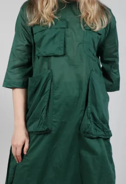 Bread and Butter Dresses^Sheer Smock Dress in Green