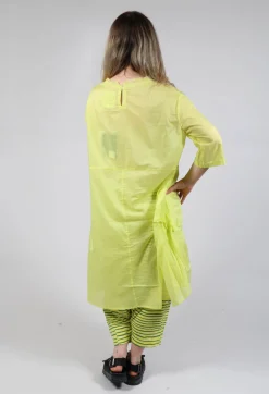 Bread and Butter Dresses^Sheer Smock Dress in Lime