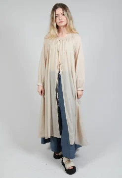 Amici Dresses^Sheer Tunic in Oatmeal