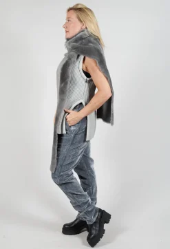 Dom Goor Scarves^Sherling Merino Toscana Scarf in Silver