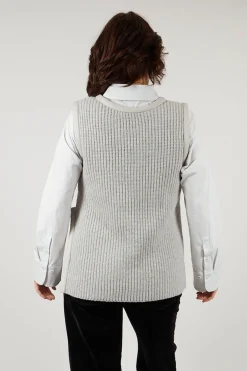 Annette Gortz Tops^Shi Knit Top in Fog