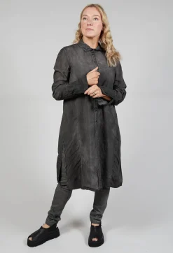 Rundholz Mainline Dresses^Shirt Dress in Coal Cloud