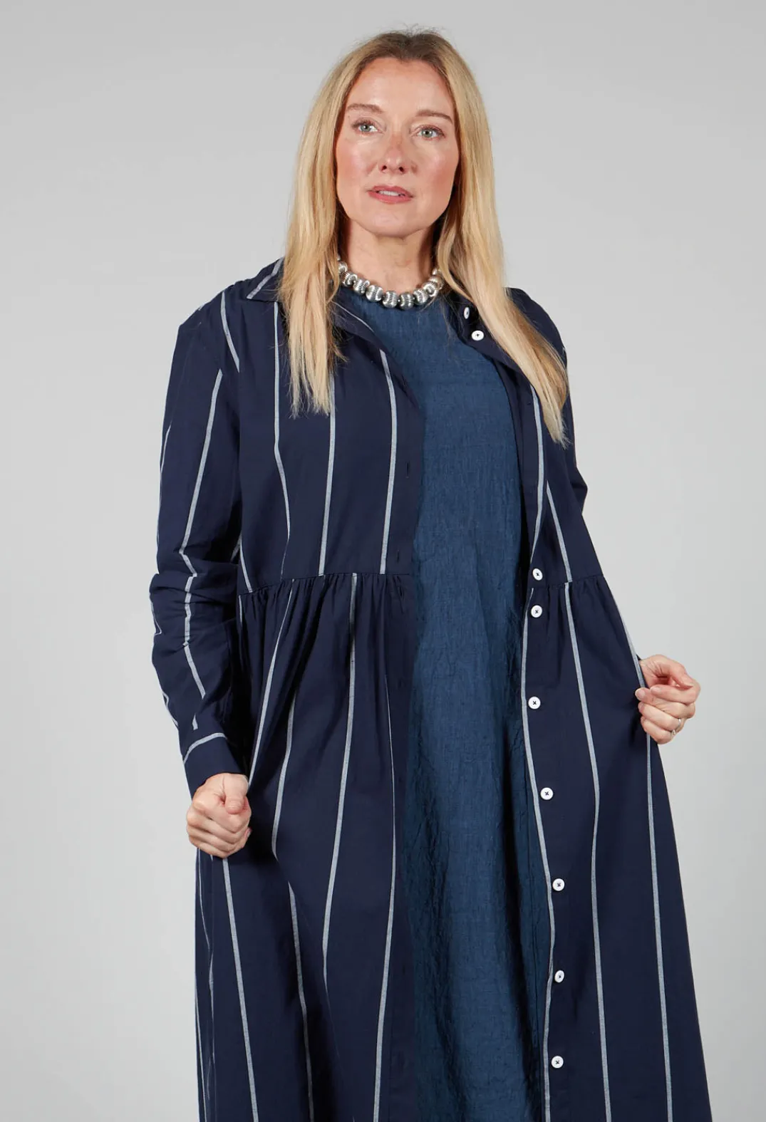 Amici Dresses^Shirt Dress in Indigo