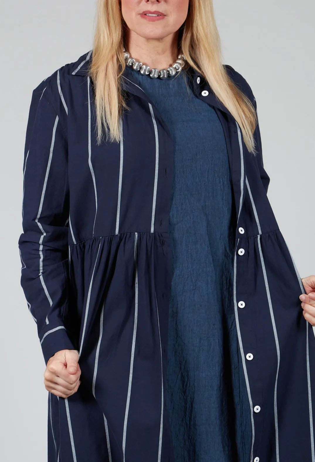 Amici Dresses^Shirt Dress in Indigo