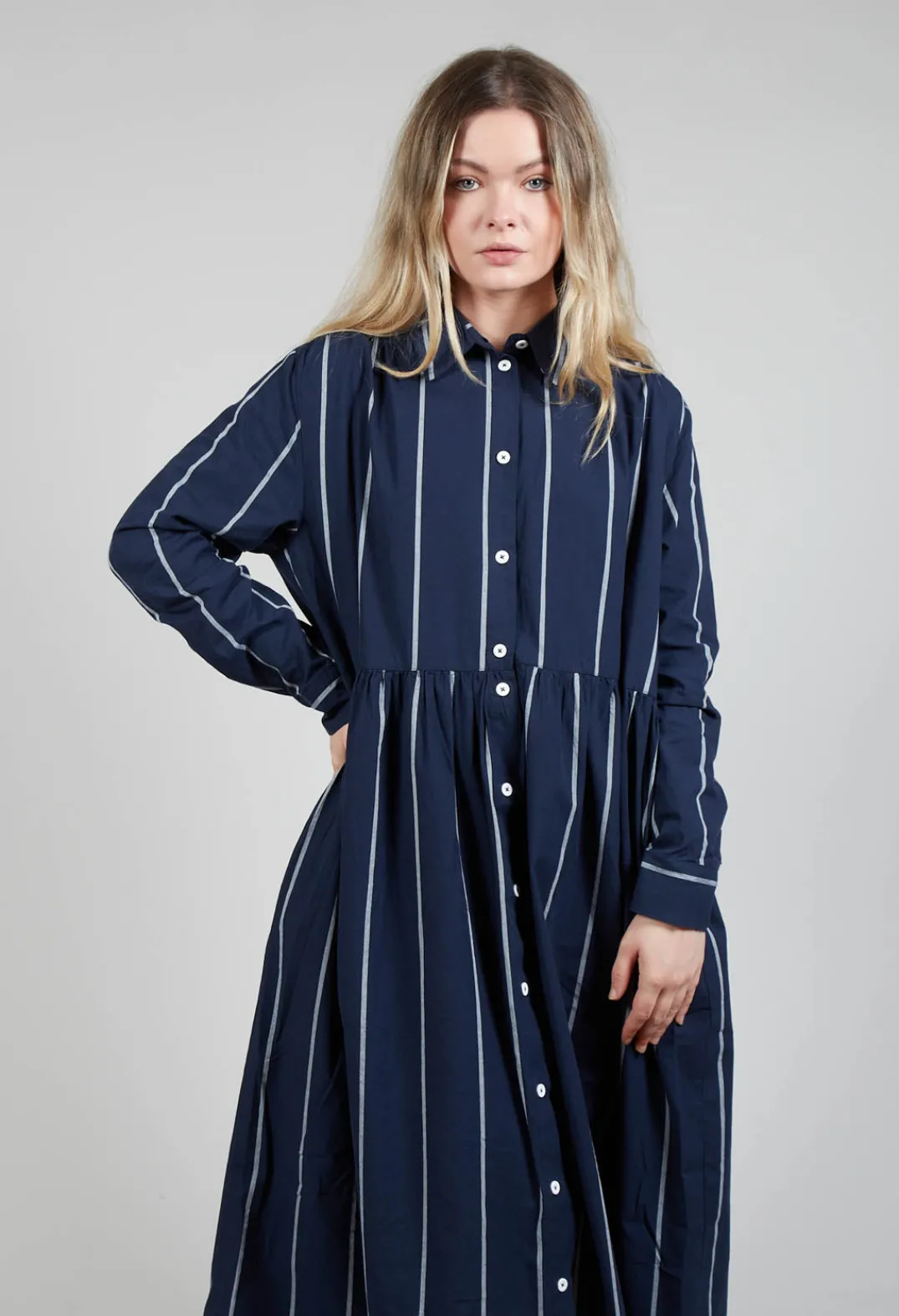 Amici Dresses^Shirt Dress in Indigo
