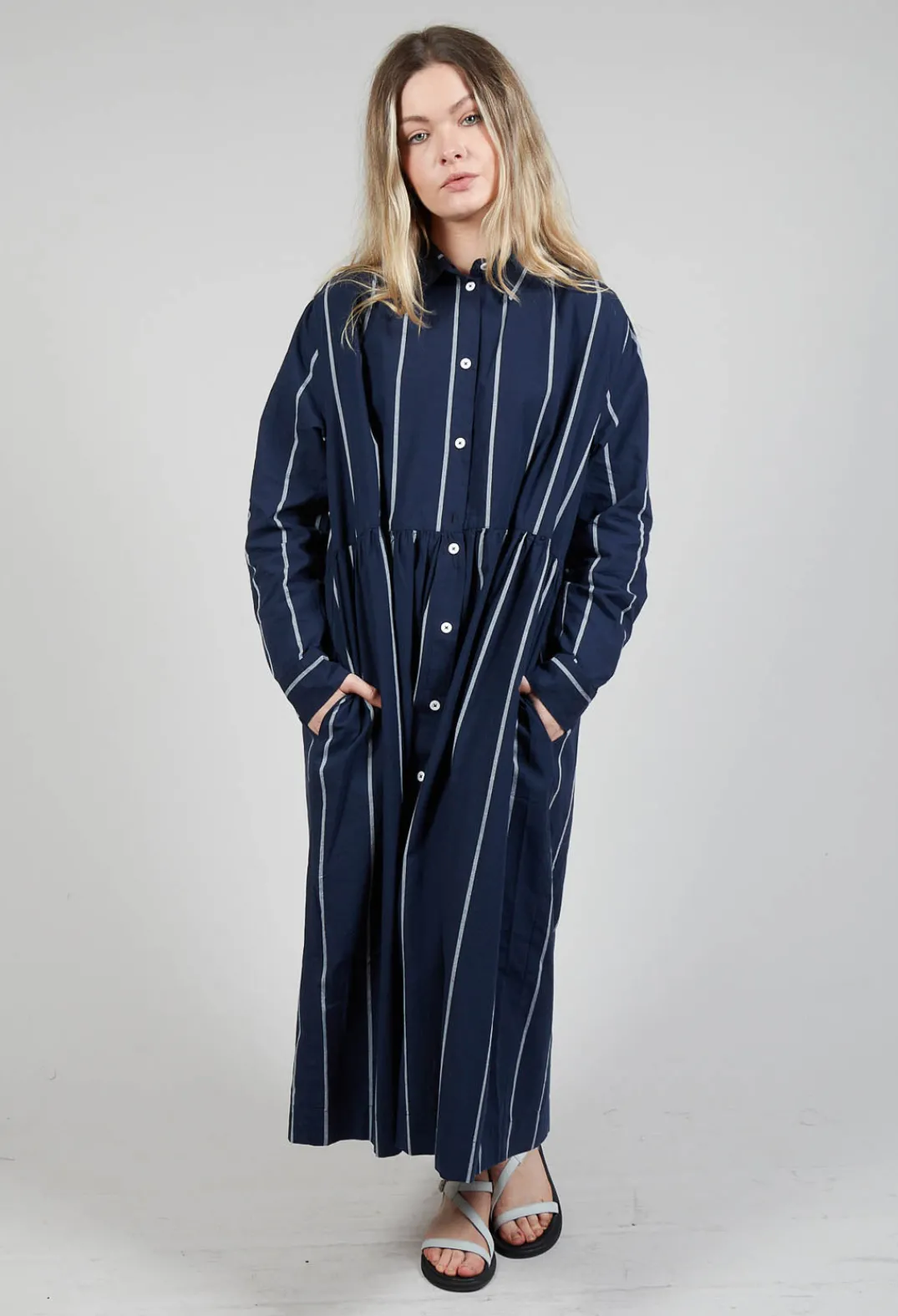 Amici Dresses^Shirt Dress in Indigo