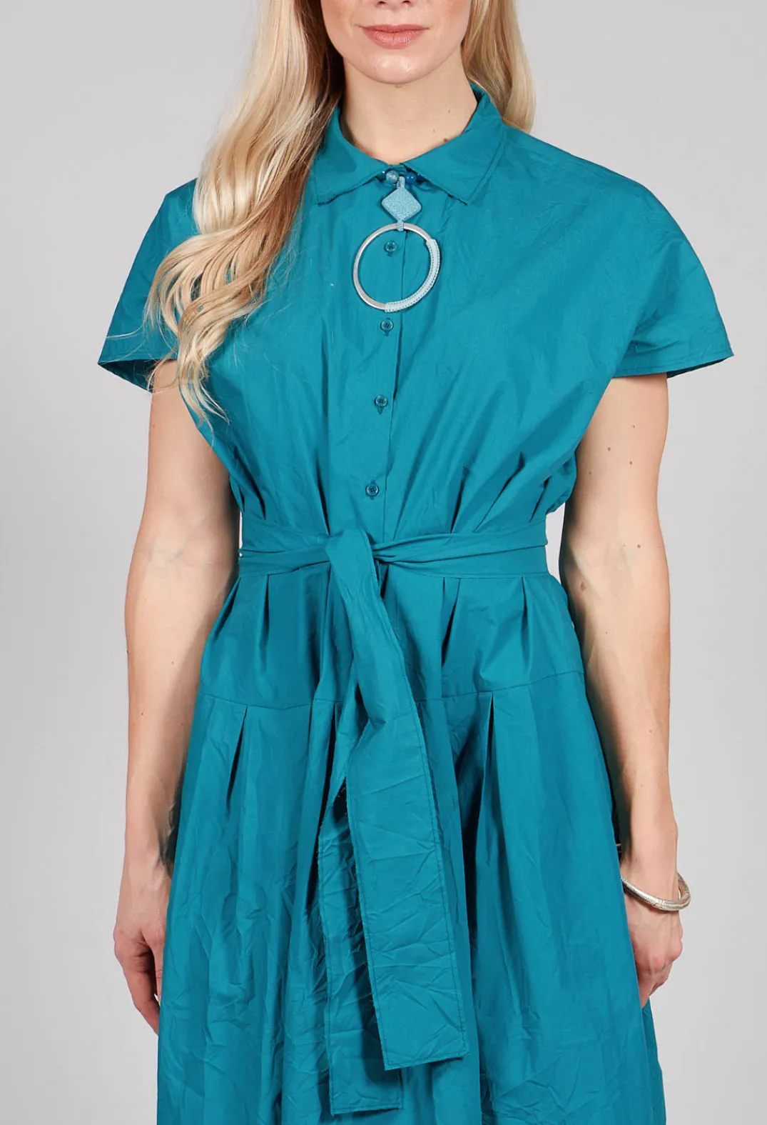 Apuntob Dresses^Shirt Dress in Sea