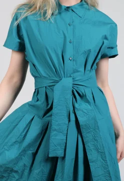 Apuntob Dresses^Shirt Dress in Sea
