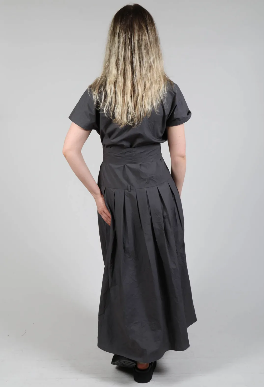 Apuntob Dresses^Shirt Dress in Stone