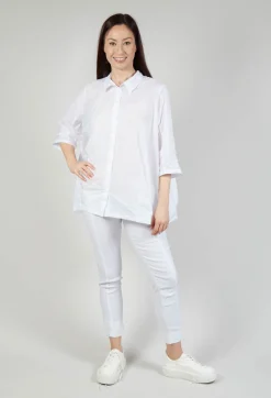 Rundholz Black Label Shirts & Blouses^Shirt with Cropped Sleeves in White