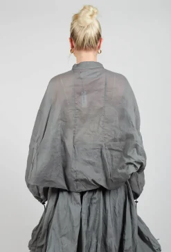 Rundholz Dip Shirts & Blouses^Shirt with Cuff Pull Toggles in Pencil Cloud Stiff