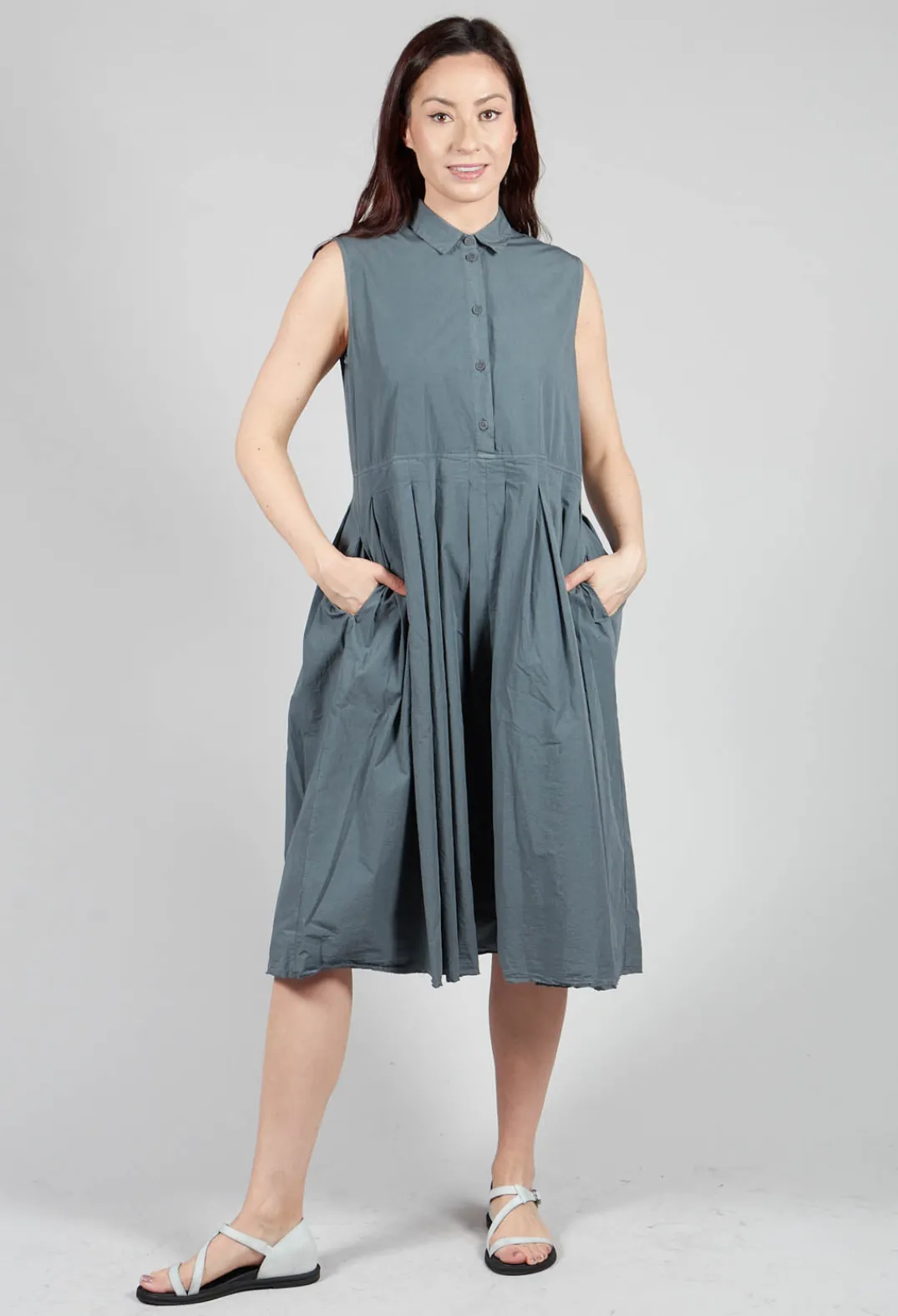 Aequamente Dresses^Shirtwaist Dress in Asfalto