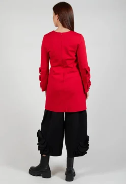 Mei Meij Dresses^Short Dress with Bow Feature Sleeves in Marlboro