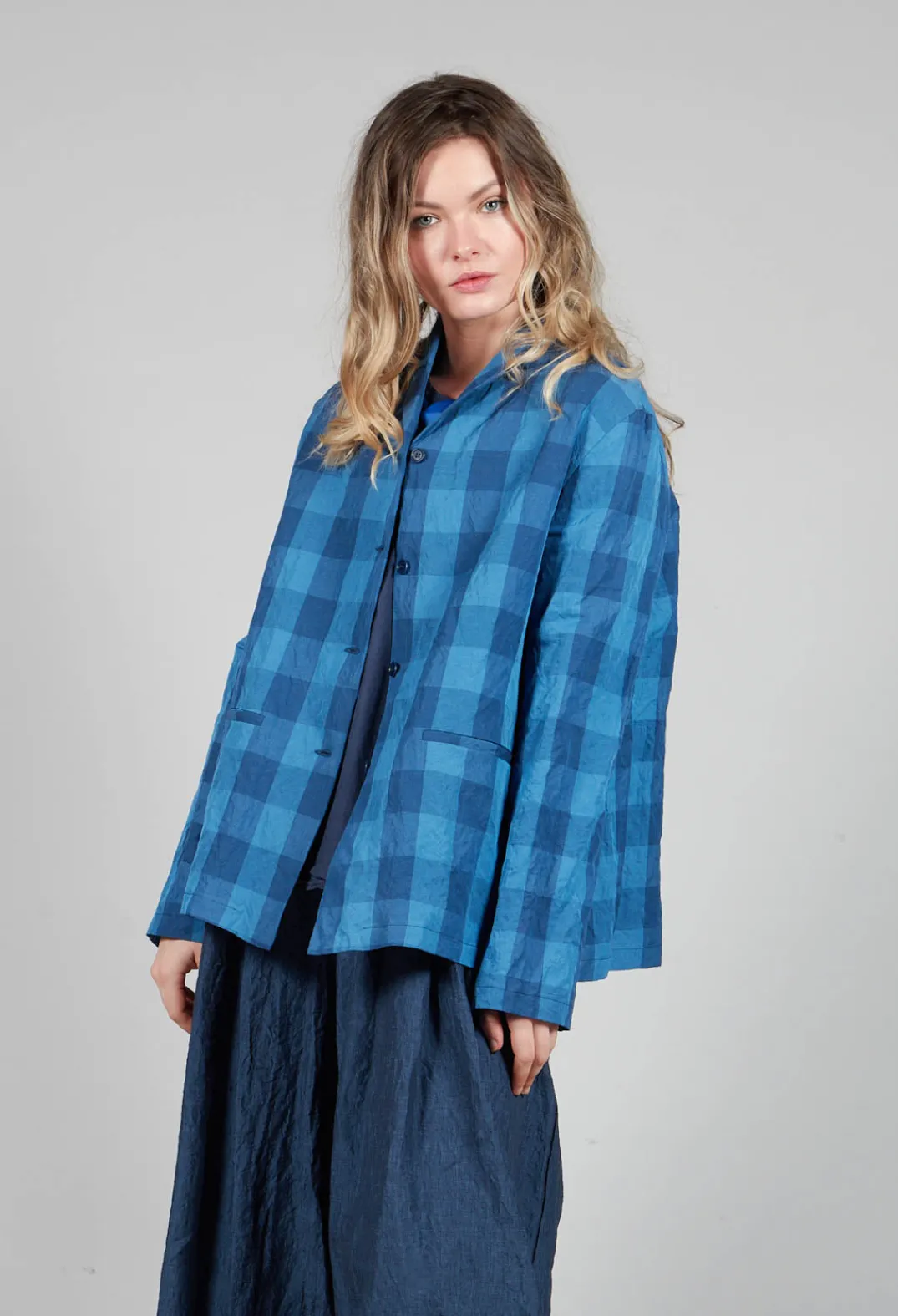 Apuntob Jackets^Short Jacket in Denim