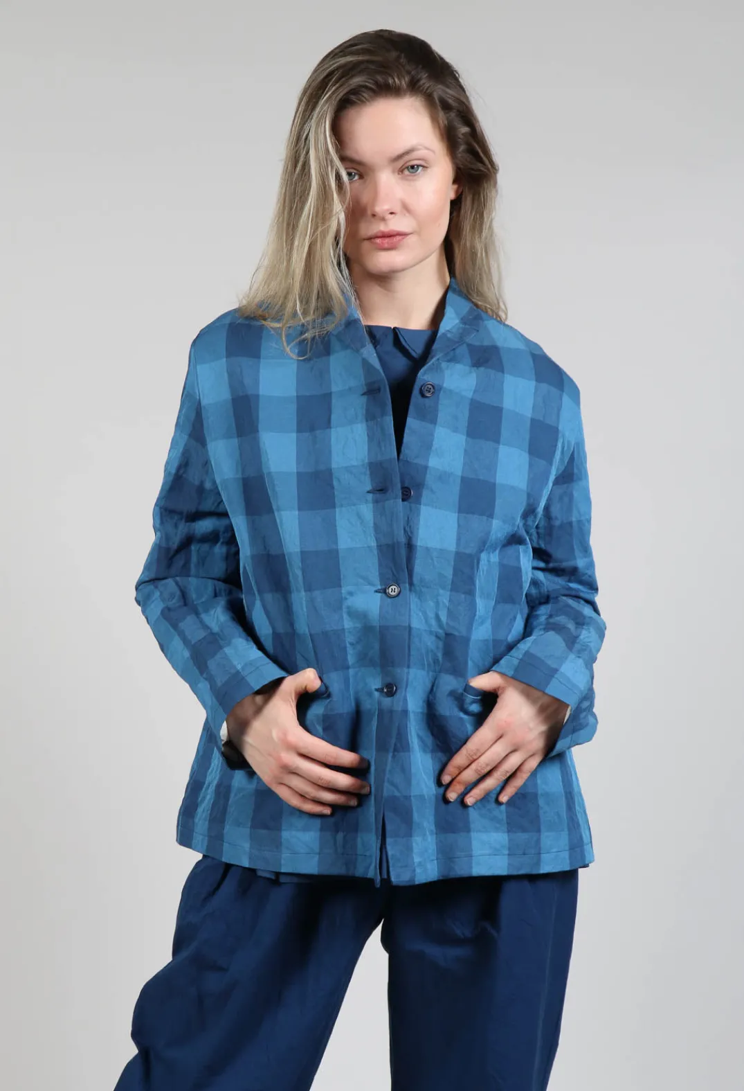 Apuntob Jackets^Short Jacket in Denim