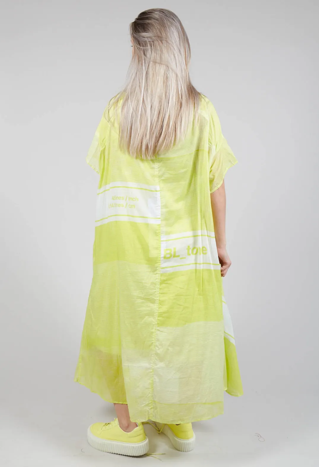 Rundholz Black Label Dresses^Short Sleeve Cotton Dress in Sun Print