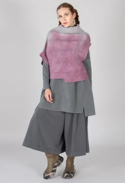 Moyuru Knitwear|Jumpers^Short Sleeve Knitted Jumper in Pink