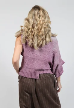 Moyuru Knitwear|Jumpers^Short Sleeve Knitted Jumper in Pink