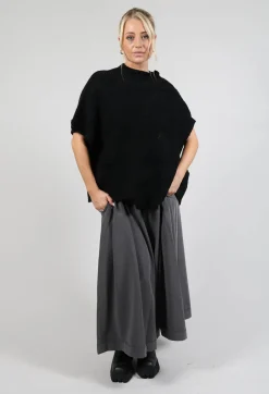 Moyuru Knitwear|Jumpers^Short Sleeve Knitted Jumper in Black