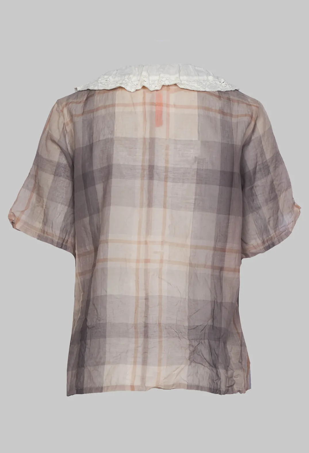 Ewa I Walla Shirts & Blouses^Short Sleeve Shirt with Check Print in Original