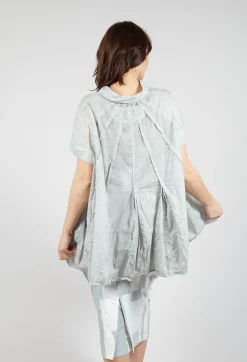 Rundholz Black Label Shirts & Blouses^Short Sleeve Tulip Shirt in Grey Cloud