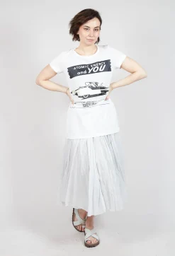 Rundholz Mainline Tops^Shortsleeve Top in Starwhite Print