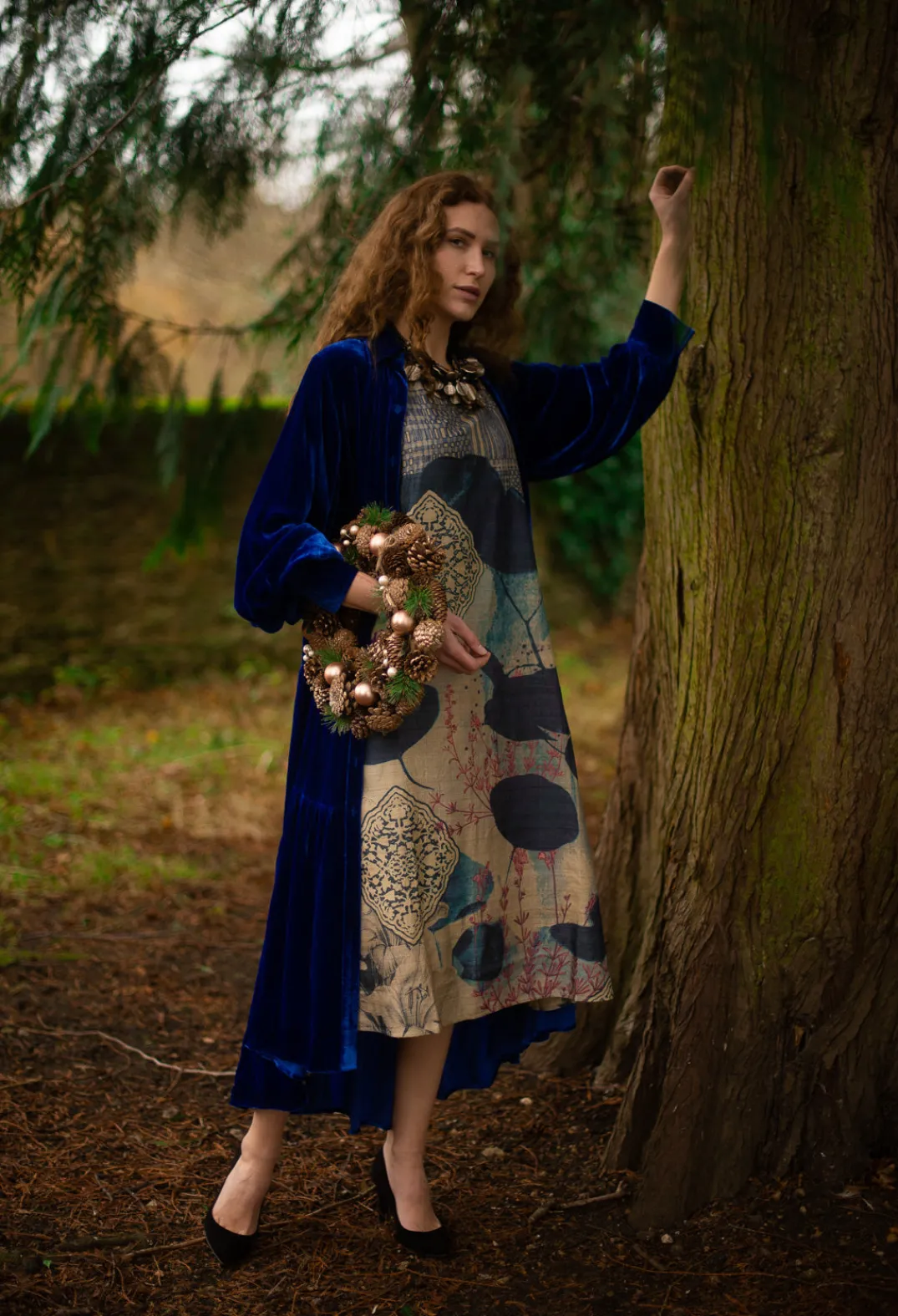 Bianco Levrin Coats^Shue Demisier in Blue Cobalt