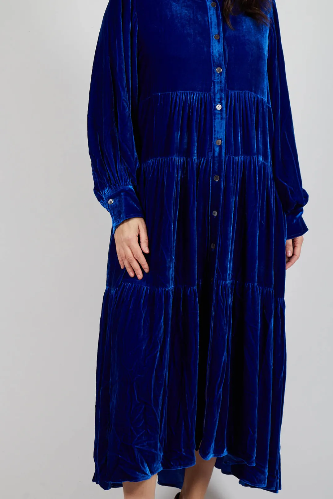 Bianco Levrin Coats^Shue Demisier in Blue Cobalt